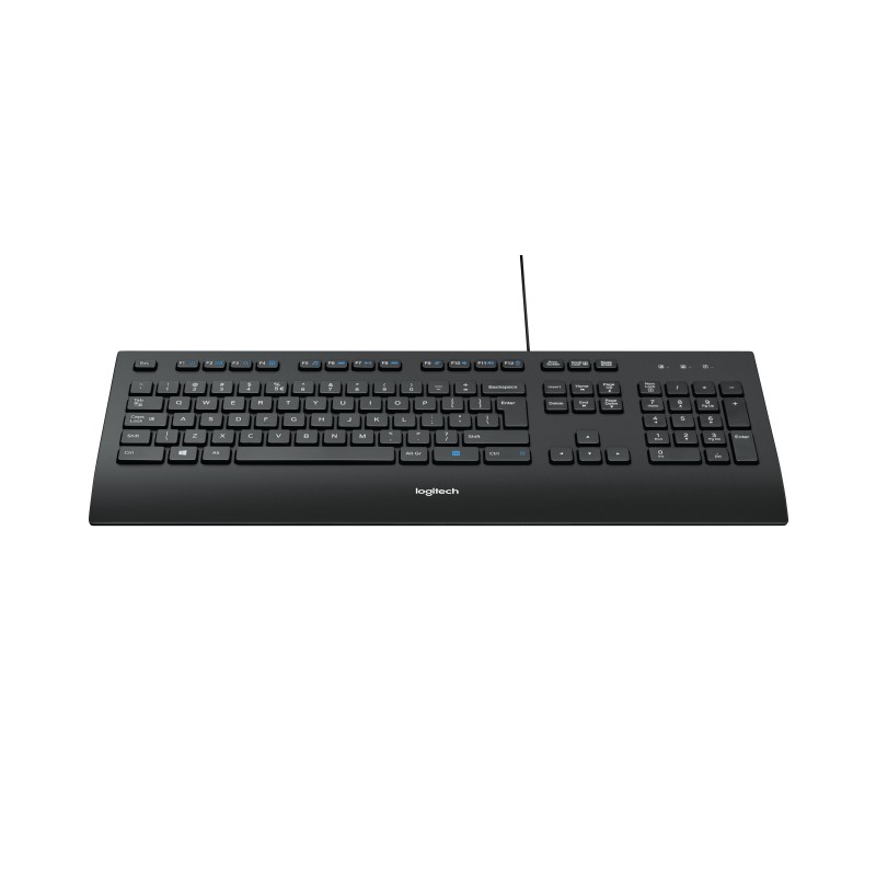 Logitech Corded K280e - Tastatur - USB - Schweiz